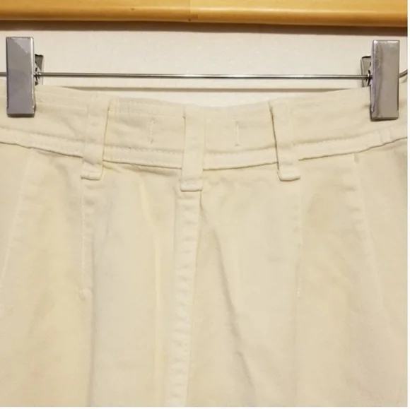 Free People Cream Wide-Leg Cropped Jeans - Picture 8 of 13